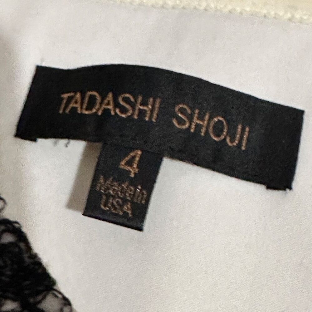 Tadashi Shoji Lattice Embroidered Strapless Gown Sz 4 Gala Formal Wedding $588 - Picture 3 of 14